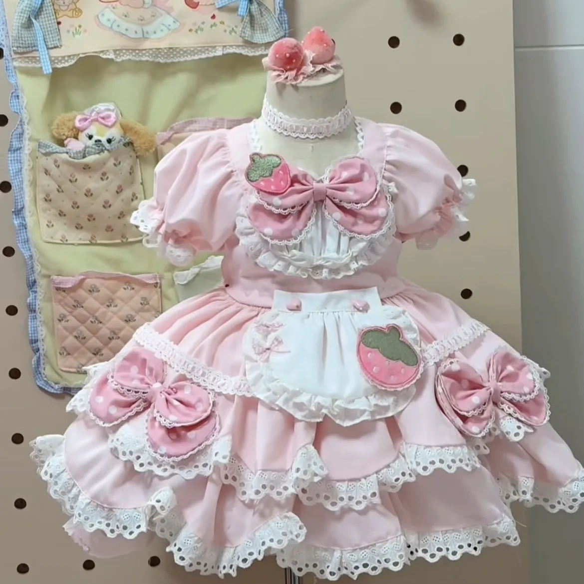 Summer Gauze Clothing - Baby meisje zomer glanzende roze zoete