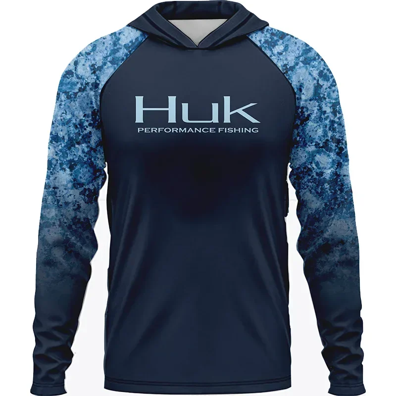 Rash Guard Long Sleeve - HUK Vissen Lange Mouw UPF50 Kap