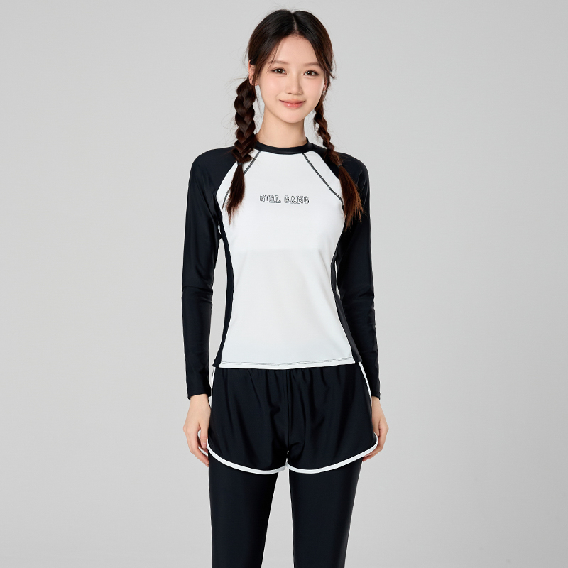 Rash Guard Long Sleeve - Meisjes Rash Guard badkleding met lange