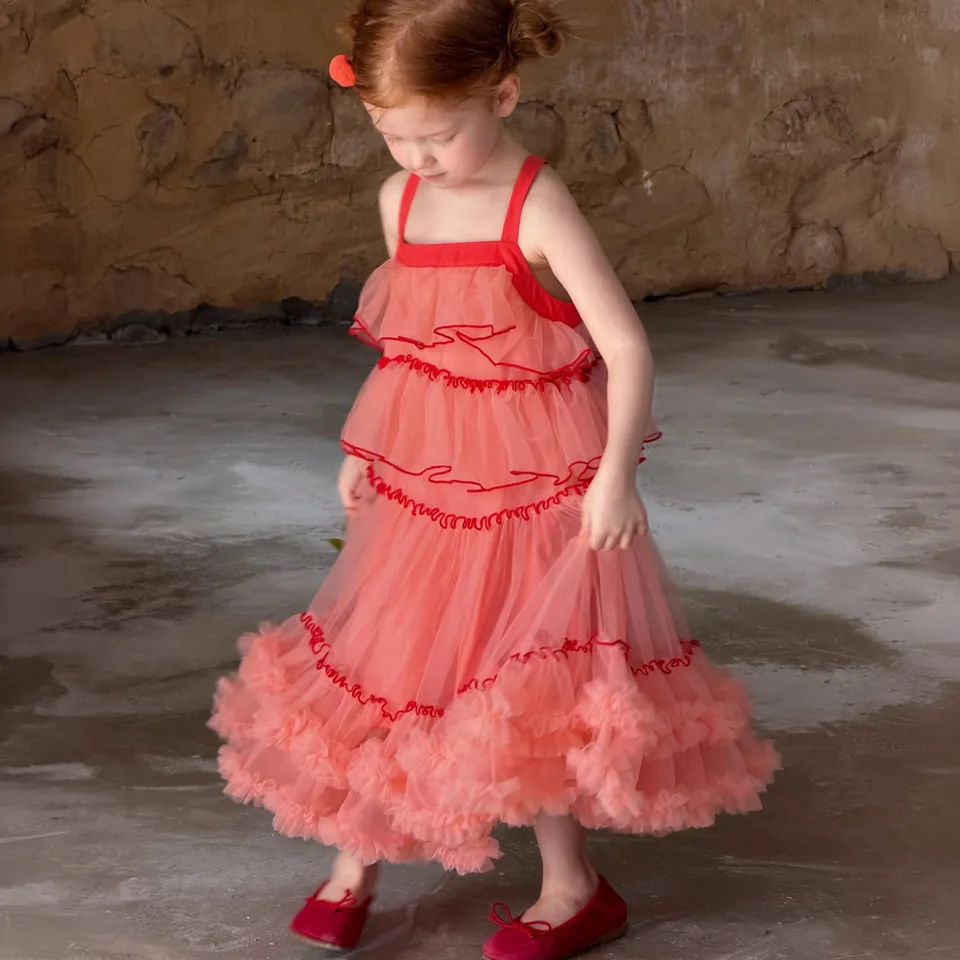 Summer Gauze Clothing - Koreaanse kinderkleding 2026 zomer nieuwe meisjesjurk