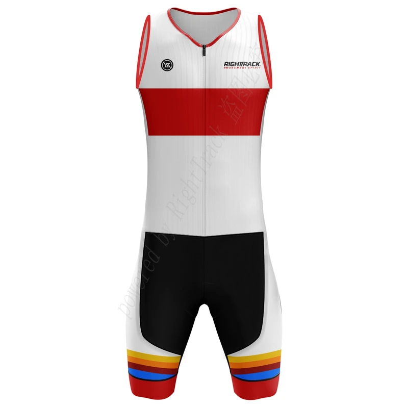 Summer Clothing Colors - Professionele Triatlon Trisuit Heren Mouwloze Trainingskleding