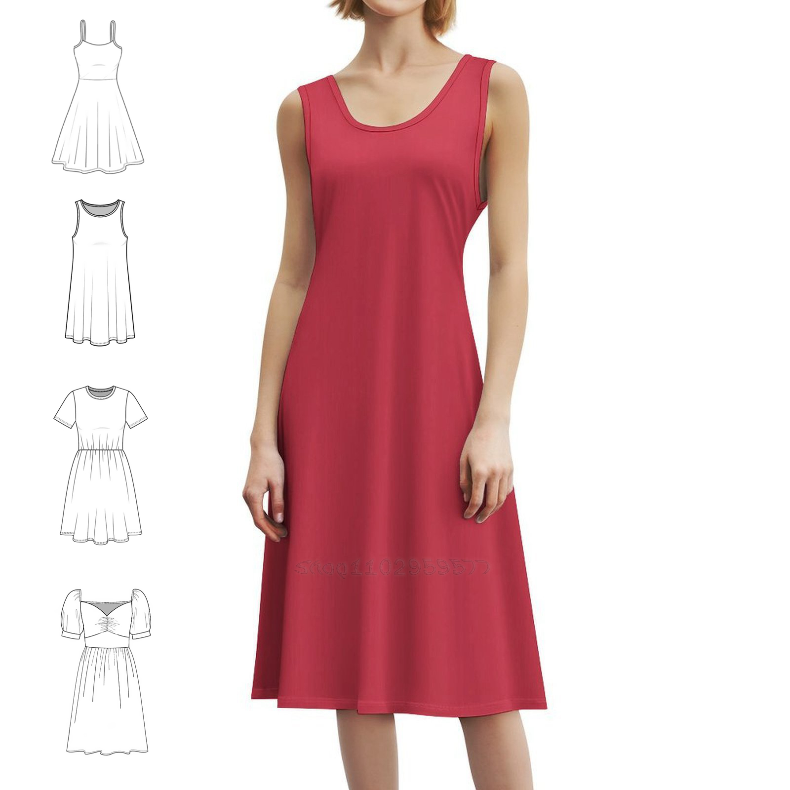 Paprika Bloemen Kieljurk Voor  - Summer Clothing Colors recensie en prijs