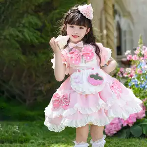 Baby meisje zomer glanzende ro - Summer Gauze Clothing recensie en prijs
