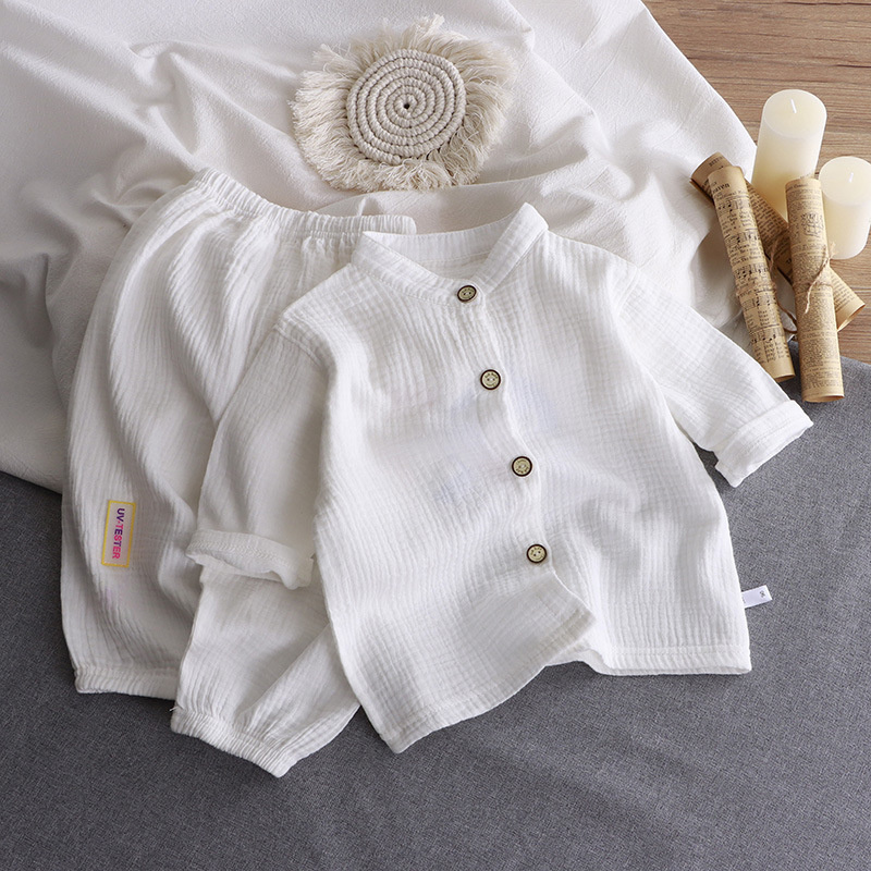 Kinderen Stand Kraag Sets Jong - Summer Gauze Clothing recensie en prijs