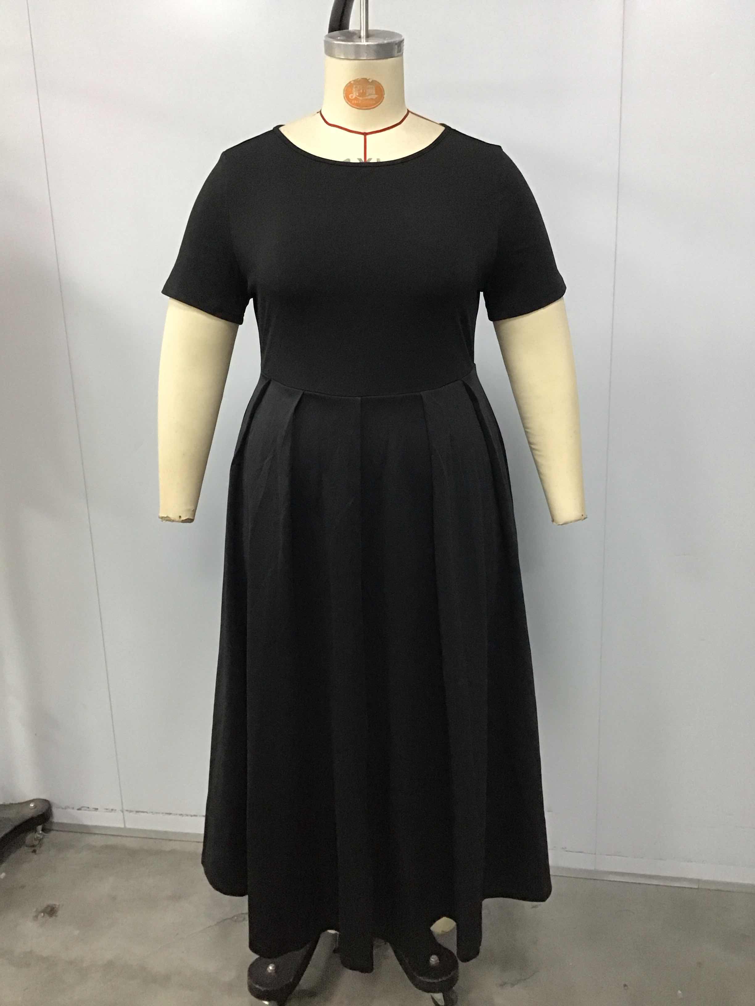 Vrouwen Plus Size Zwarte Jurk  - Summer Upf Clothing recensie en prijs
