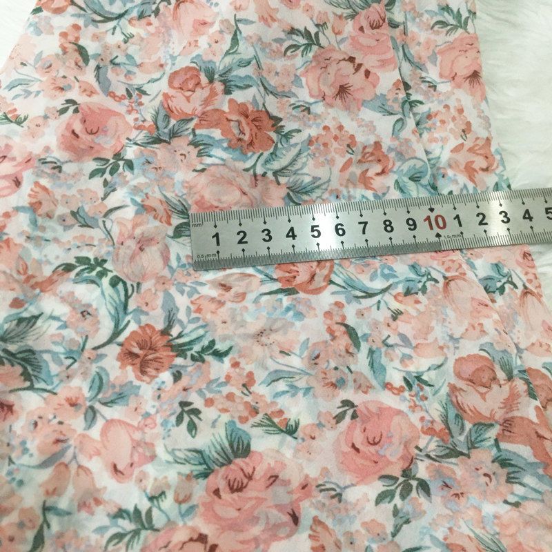 2/3m bloemenprint chiffon stof - Summer Clothing Material recensie en prijs