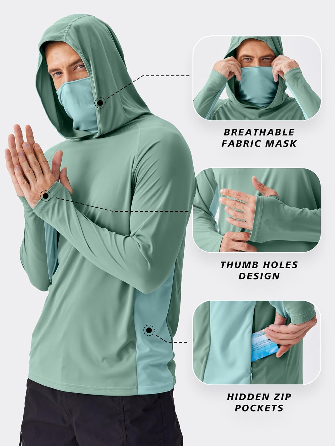 PINSPARK Heren Zonnebeschermen - Rash Guard Long Sleeve recensie en prijs