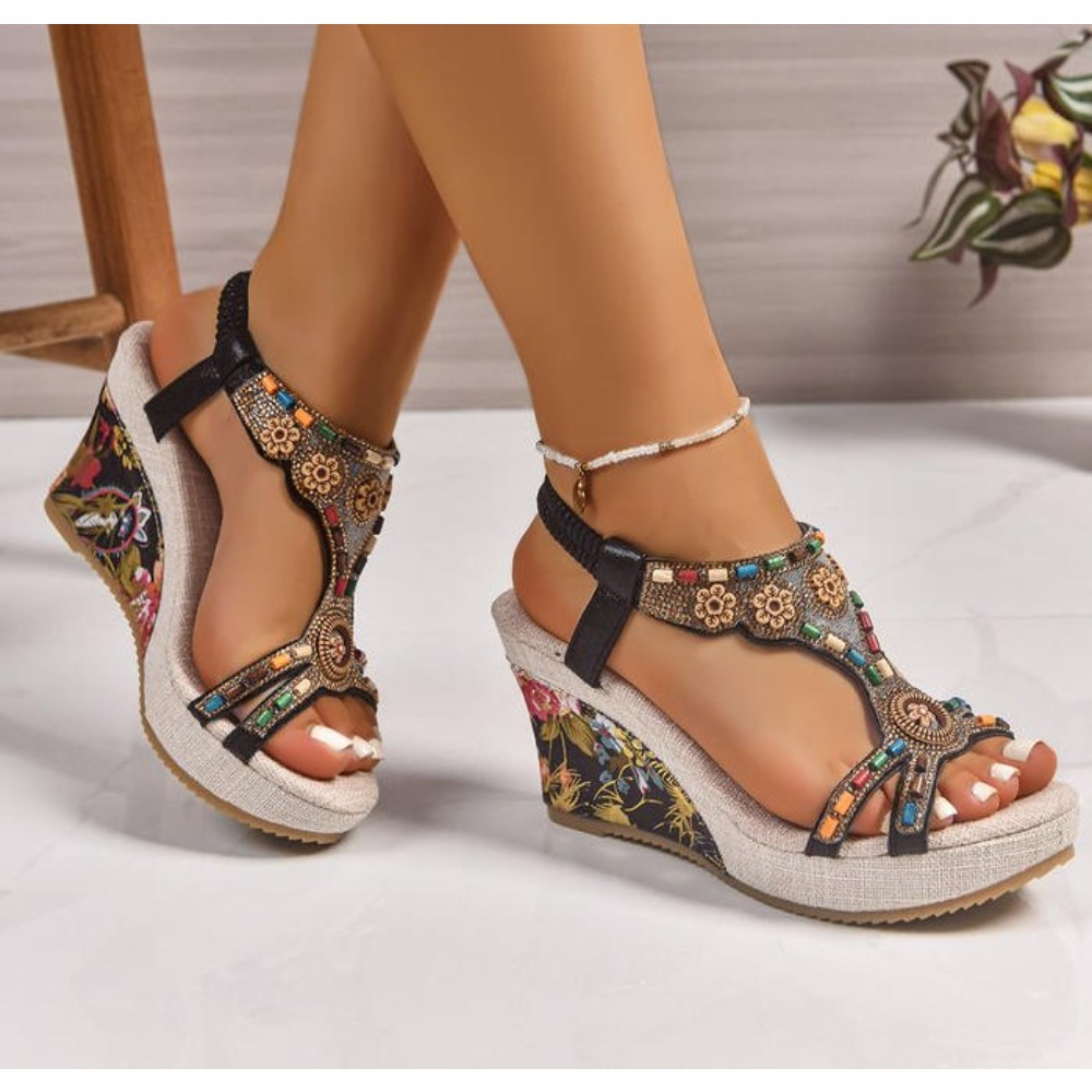 Dames lederen zomermode wedge  - Summer Clothing Collection recensie en prijs