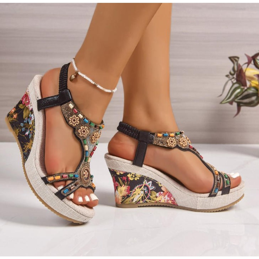 Dames lederen zomermode wedge  - Summer Clothing Collection recensie en prijs