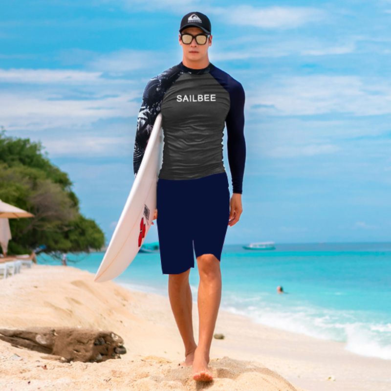 SAILBEE Mannen UV Beschermen B - Rash Guard Long Sleeve recensie en prijs