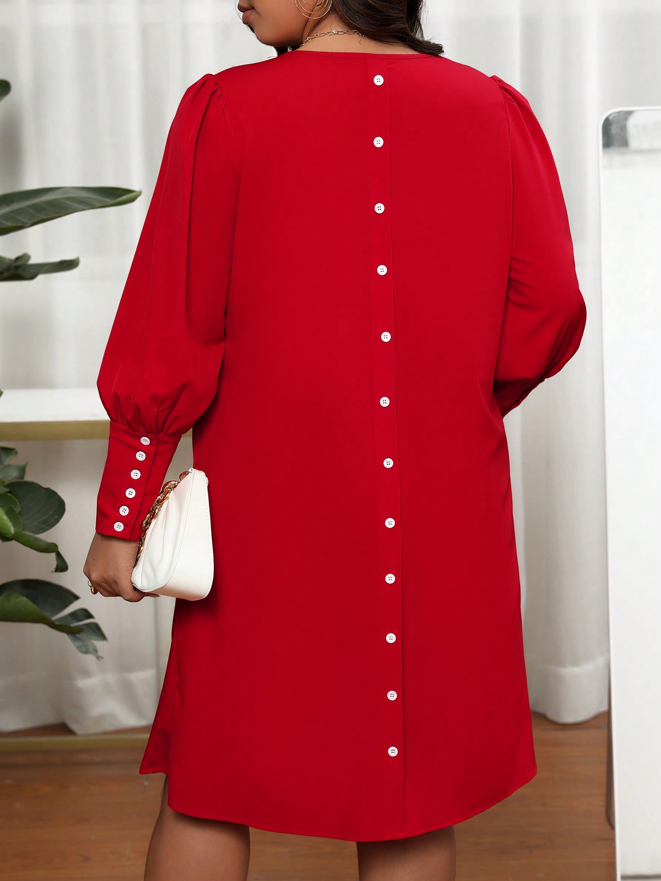 Damesjurk met V-hals en lantaa - Summer Clothing Colors recensie en prijs