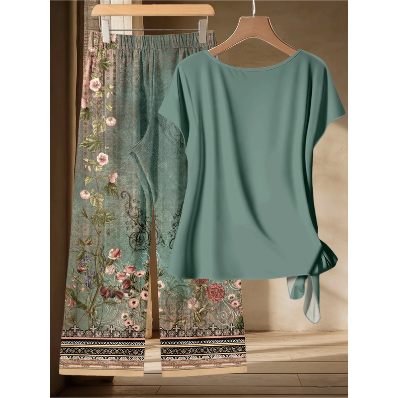 Donkergroene plus size damespa - Summer Upf Clothing recensie en prijs