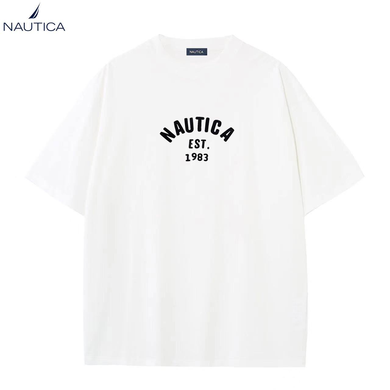 Nautica katoenen T-shirt met p - Summer Clothing Brands For Women recensie en prijs