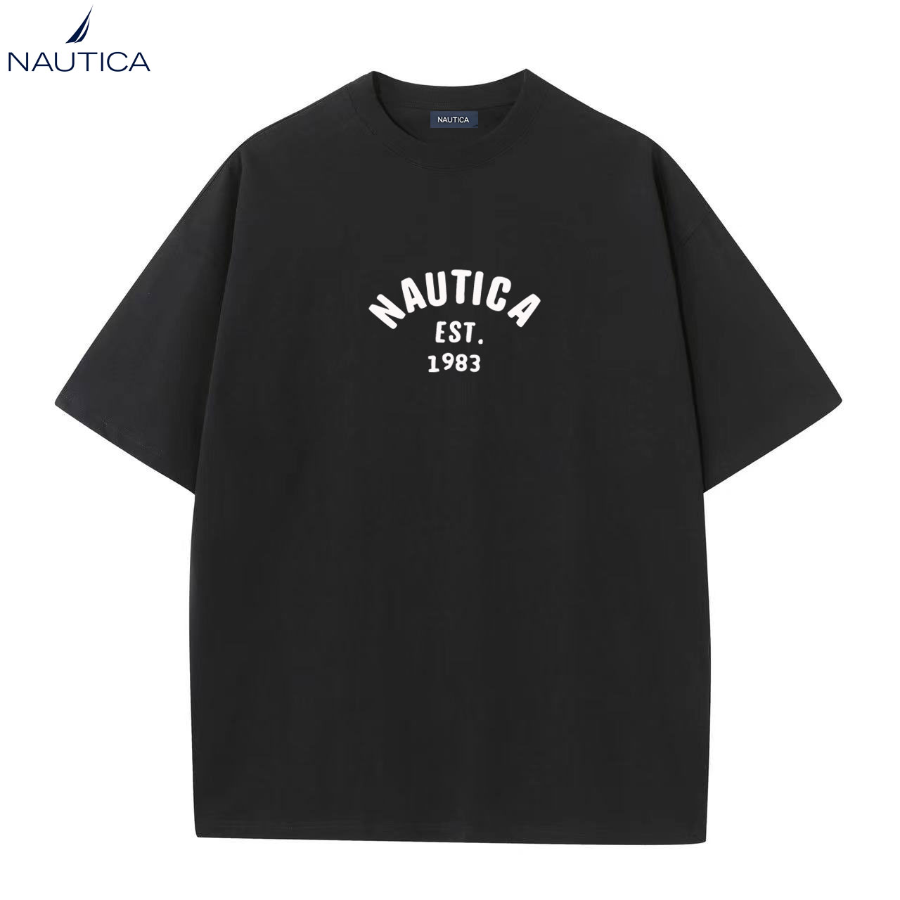 Nautica katoenen T-shirt met p - Summer Clothing Brands For Women recensie en prijs