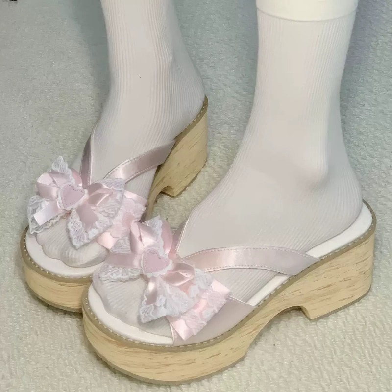 Sweet Bow Wood Grain Dikke Bod - Summer Clothing Sale Women recensie en prijs